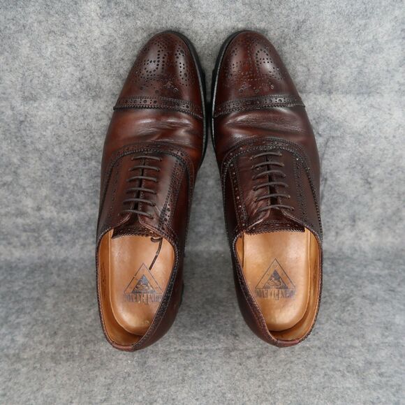 John Fluevog Shoes Mens 8 Oxford Classic Lace Up Brogue Brandenburg Angel Banker - Picture 10 of 16